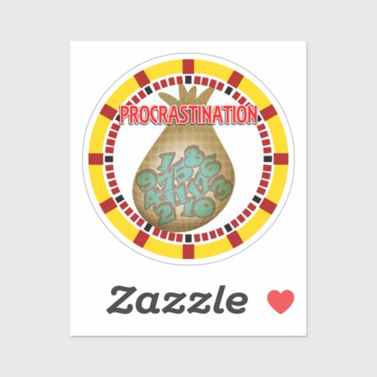 Procrastination is the Thief of Time シール (シート)