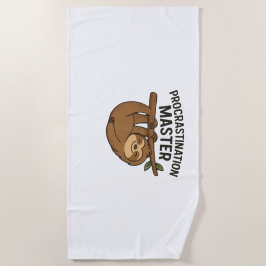 Procrastination Master Classic T-Shirt ビーチタオル (正面)