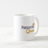 Procrastination Queen Mug – Gold Crown & Hourglass コーヒーマグカップ (正面右)