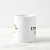 Procrastination Queen Mug – Gold Crown & Hourglass コーヒーマグカップ (中央)