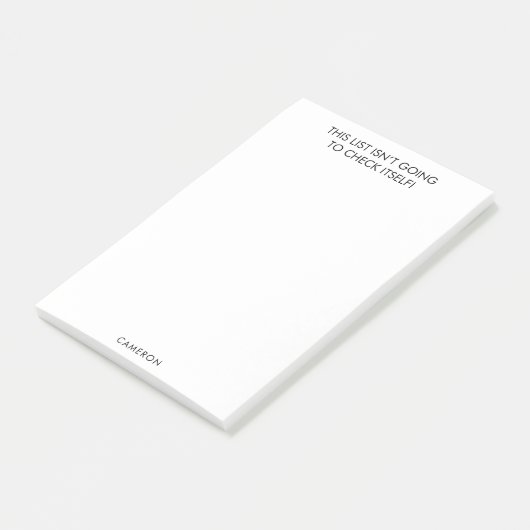 Procrastinatorおもしろい To Doリスト名前をカスタムする白 ポストイット (アングル)