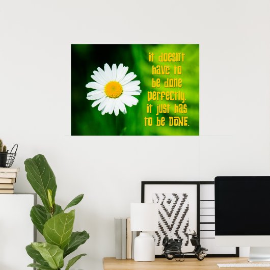 Procrastinatorモットー：完了 ポスター (ホームオフィス)