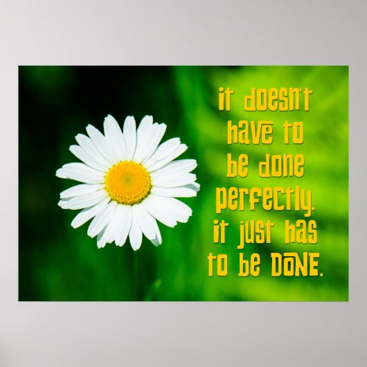 Procrastinatorモットー:完了 ポスター (正面)