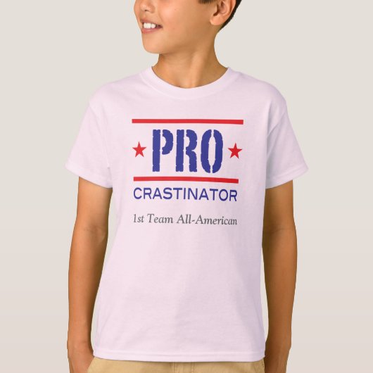 PROcrastinator_1stのチームすべてのAmerican_#5 Tシャツ (正面)