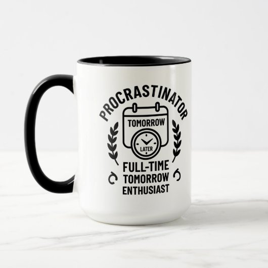 Procrastinator Mug マグカップ (左)