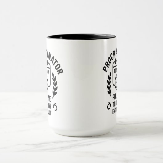 Procrastinator Mug マグカップ (中央)
