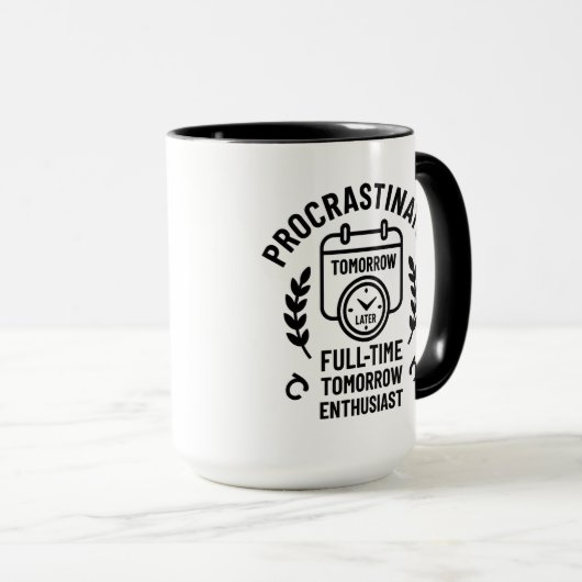 Procrastinator Mug マグカップ (正面右)