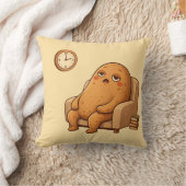 Procrastinator Potato Persona Cartoon Time Art クッション (ブランケット)