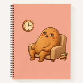 Procrastinator Potato Persona Cartoon Time Art ノートブック
