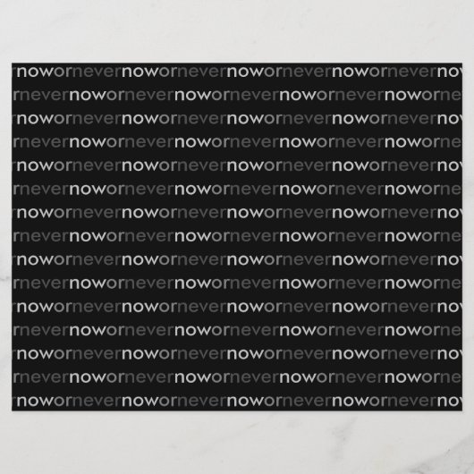 ProcrastinatorsのNowまたはNever Vanishing引用文 (裏面)