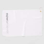 ProcrastinatorsのNowまたはNever Vanishing引用文 ゴルフタオル (横)