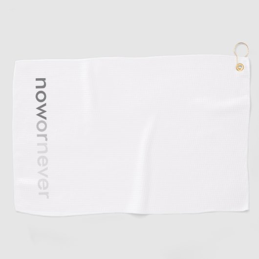 ProcrastinatorsのNowまたはNever Vanishing引用文 ゴルフタオル (横)