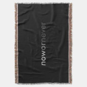 ProcrastinatorsのNowまたはNever Vanishing引用文 スローブランケット (正面縦)