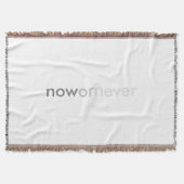 ProcrastinatorsのNowまたはNever Vanishing引用文 スローブランケット (正面)