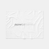 ProcrastinatorsのNowまたはNever Vanishing引用文 フリースブランケット (正面(横))
