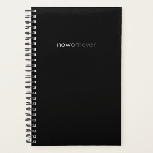 ProcrastinatorsのNowまたはNever Vanishing引用文 プランナー手帳 (正面)