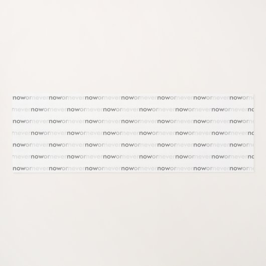 ProcrastinatorsのNowまたはNever Vanishing引用文 ヨガマット (裏面(横))