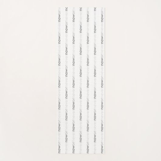 ProcrastinatorsのNowまたはNever Vanishing引用文 ヨガマット (正面)