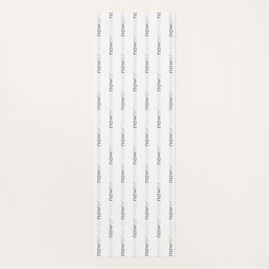 ProcrastinatorsのNowまたはNever Vanishing引用文 ヨガマット (裏面)