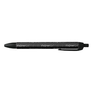 ProcrastinatorsのNowまたはNever Vanishing引用文 黒ボールペン