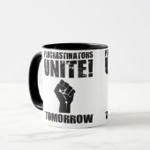 Procrastinatorsは明日結合します マグカップ (正面左)