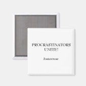 procrastinators マグネット (正面/裏面)