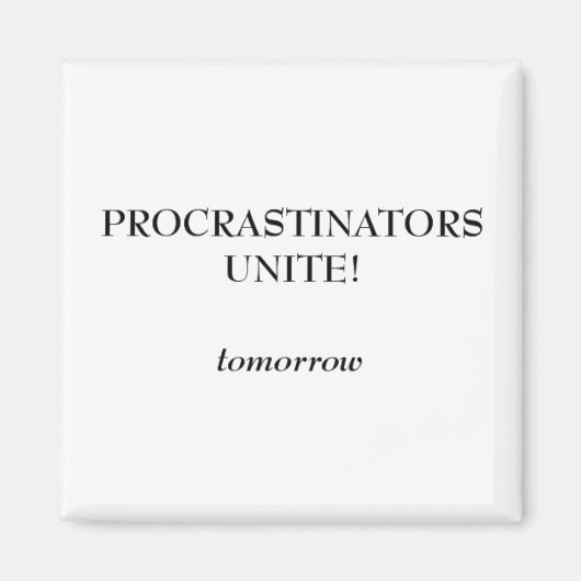 procrastinators マグネット (正面)
