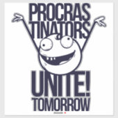 procrastinators unite シール (シート)