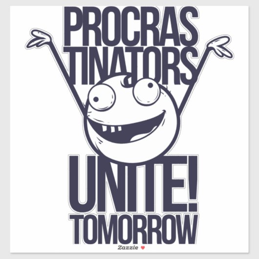 procrastinators unite シール (シート)