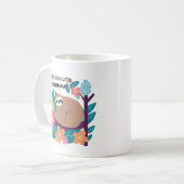 Procrastinators Unite... Tomorrow - おもしろい Sloth Mu コーヒーマグカップ (正面左)