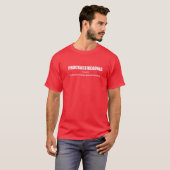 Procrastireading定おもしろい義読書のロー Tシャツ (正面フル)
