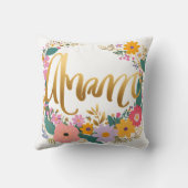 Procreate Mama Wildflower金ゴールドEst.2024 クッション (裏面)