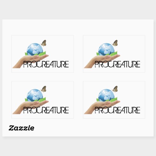 ProCreature Aufkleber, rechteckig 長方形シール (シート)