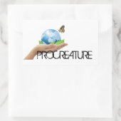 ProCreature Aufkleber, rechteckig 長方形シール (バッグ)