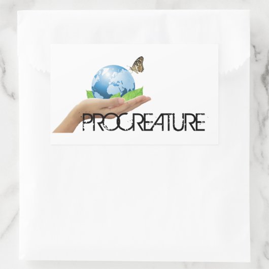 ProCreature Aufkleber, rechteckig 長方形シール (バッグ)