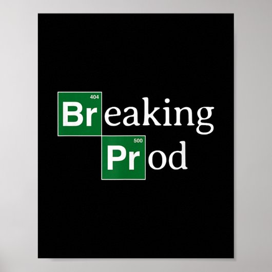 Prod開発おもしろい'；のミームTシャツ.png ポスター (正面)