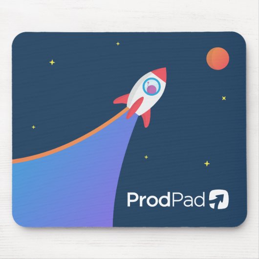 ProdPad 'ここから火星'マウスマットまで マウスパッド (正面)
