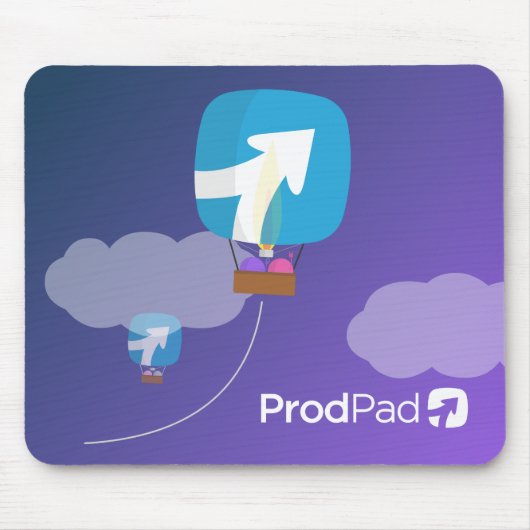 ProdPad 「、の上でそして遠くに!」 マウスのマット マウスパッド (正面)