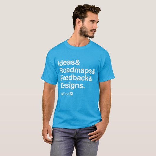 ProdPad 'Helvetica List' Tシャツ (正面フル)