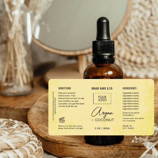  Product Customizable Cream Rustic Label ラベル