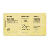  Product Customizable Cream Rustic Label ラベル (正面)