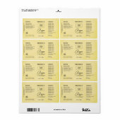  Product Customizable Cream Rustic Label ラベル (フルシート)