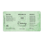  Product Customizable GreenRustic Label ラベル (正面)