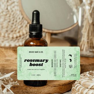 Product Customizable Herb Green Rustic Label ラベル