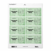  Product Customizable Herb Green Rustic Label ラベル (フルシート)