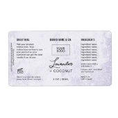  Product Customizable Lavender Rustic Label ラベル (正面)