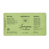 Product Customizable Lemon Green Label ラベル (正面)
