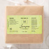 Product Customizable Lemon Green Rustic Label ラベル (インサイチュ)