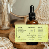  Product Customizable Lemon Green Rustic Label ラベル