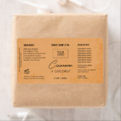  Product Customizable Orange Rustic Label ラベル (インサイチュ)